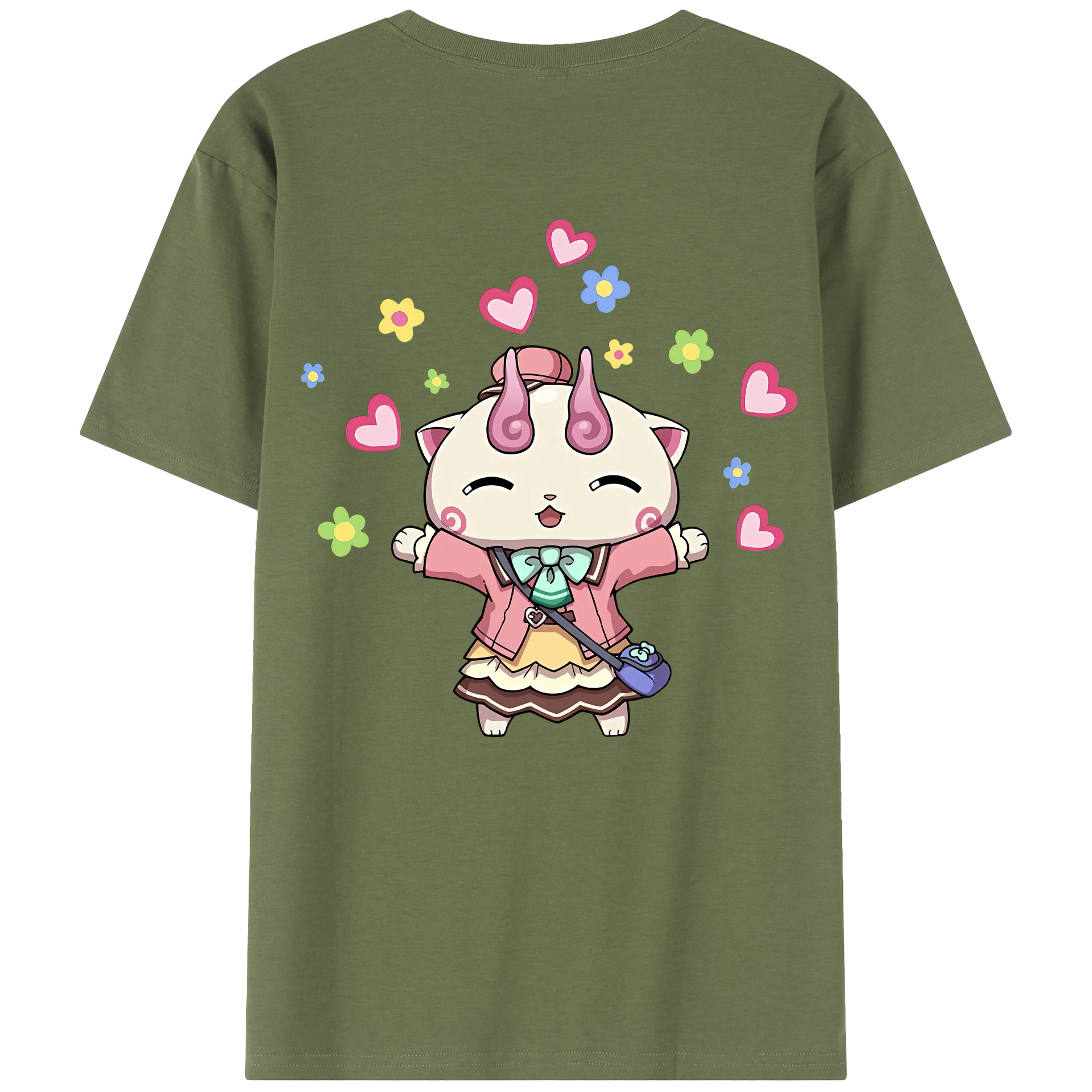 （画像用） 妖怪ウォッチ Yo-kai Watch 綿100％半袖Tシャツ（背面プリント）